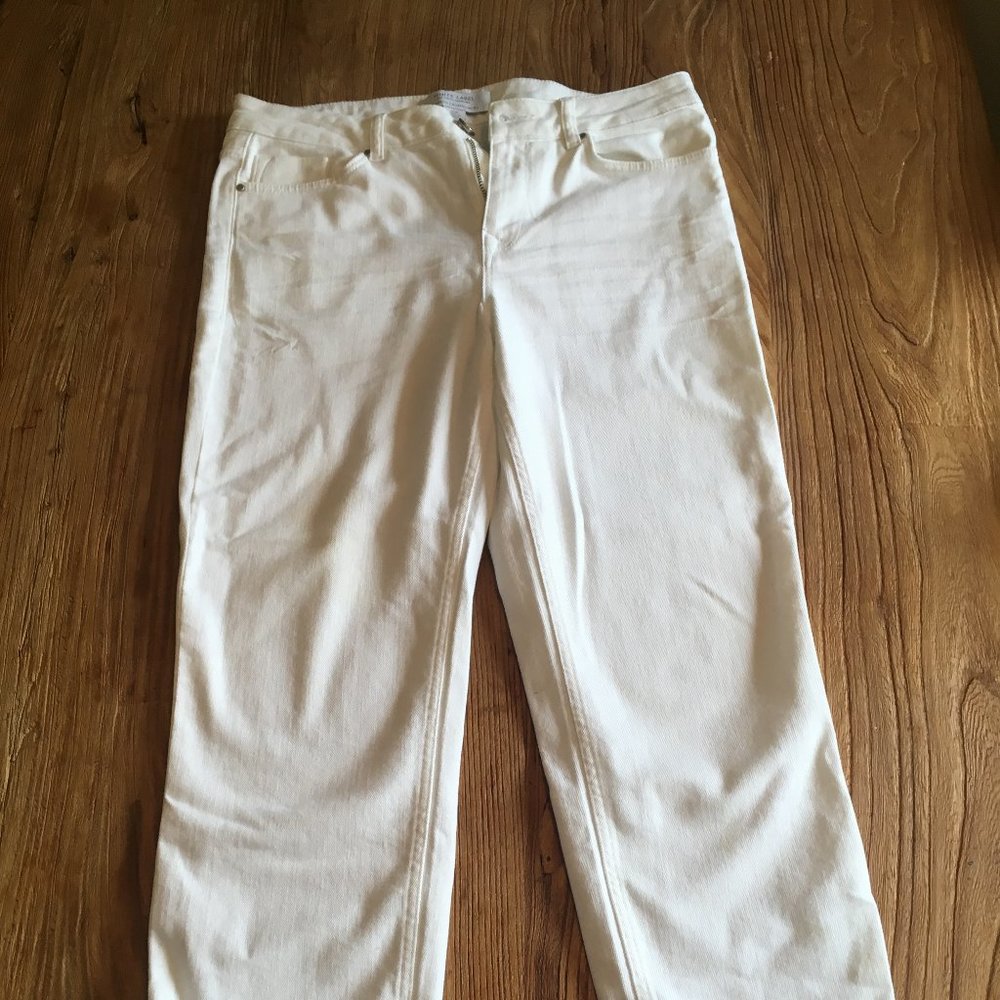 White Brompton boyfriend jeans mid-waist size 28